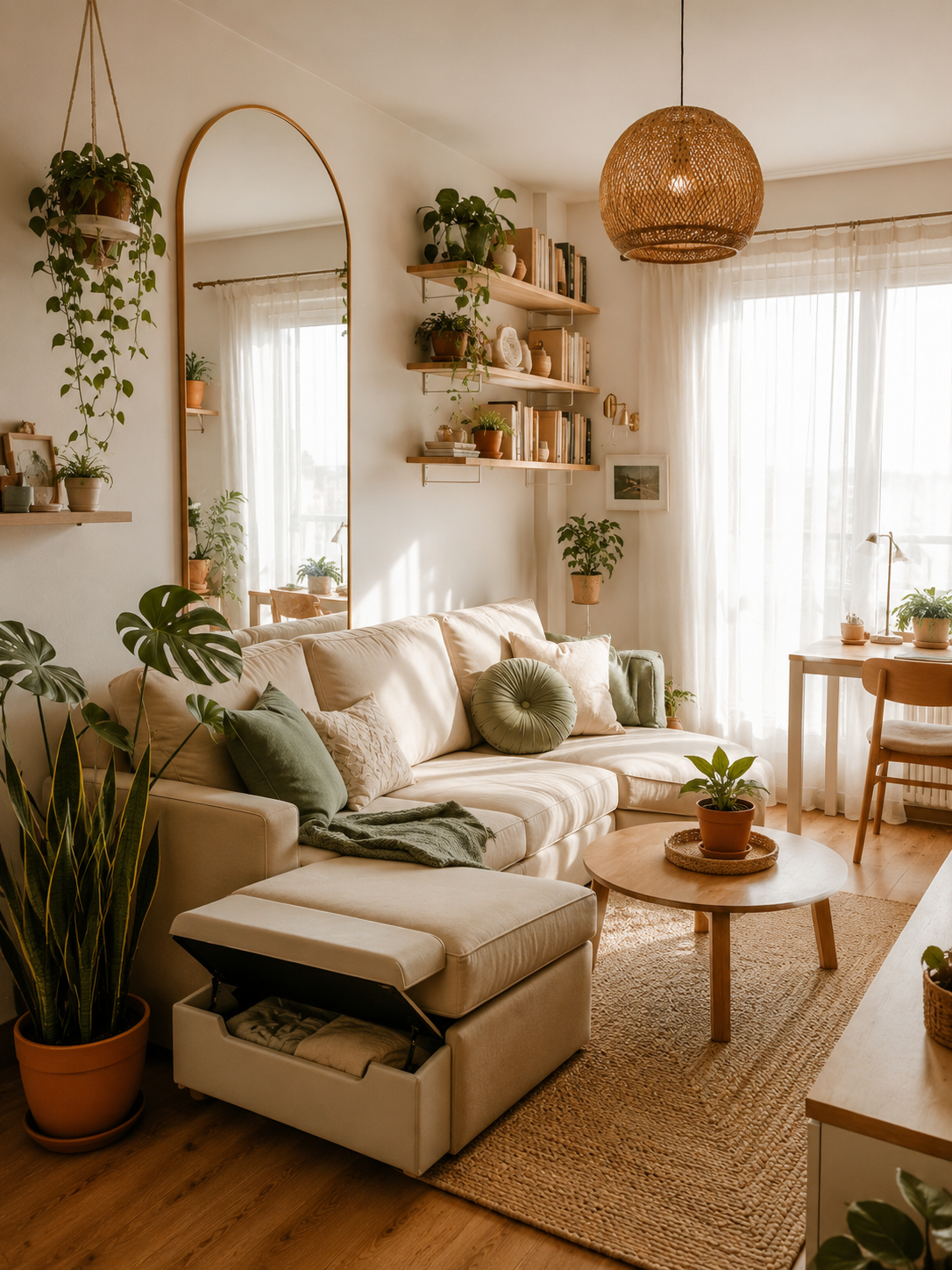 Small Apartment Living Room Decor on a Budget | Cozy & Functional Apt Ideas